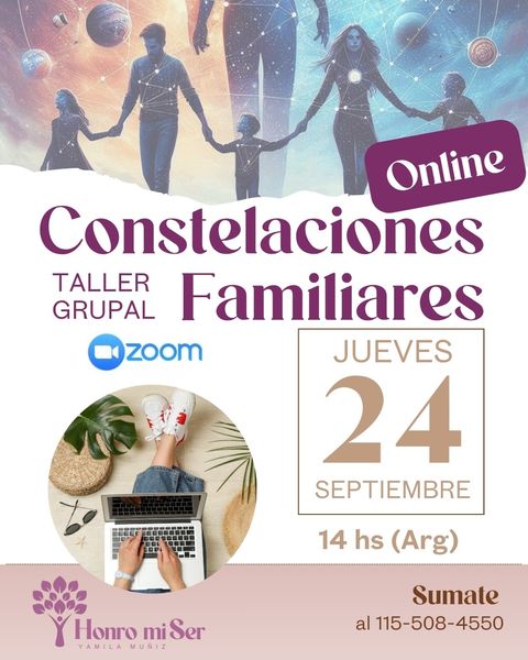 Taller Online de Constelaciones Familiares de 24 DE SEPTIEMBRE
