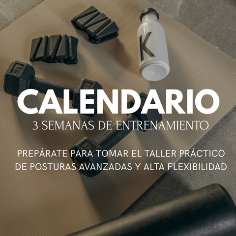 DESCARGA Calendario de Entrenamiento. 3 SEMANAS.
