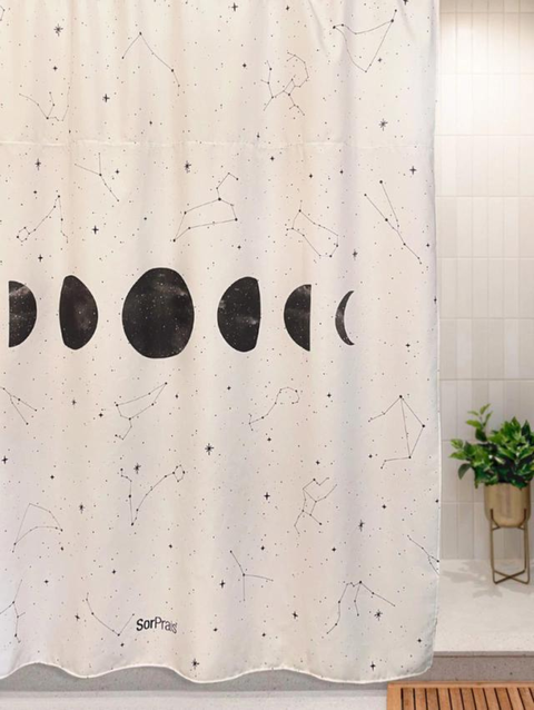 Cortina de Baño Fases Lunares 