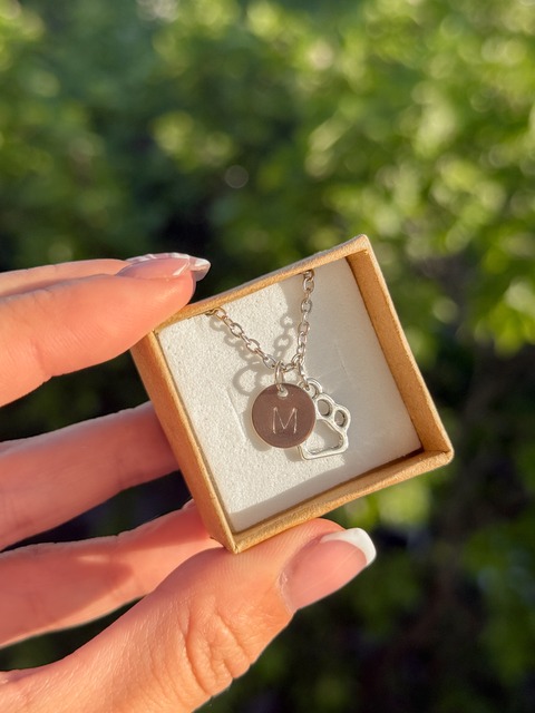 Collar con inicial/iniciales Mascota