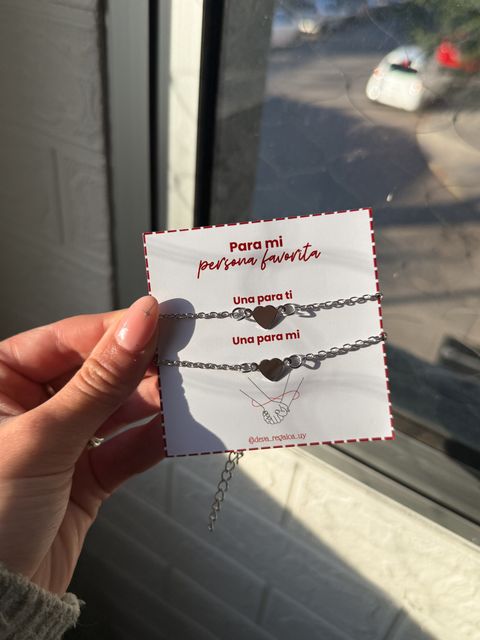 Pulseras Corazón en Acero