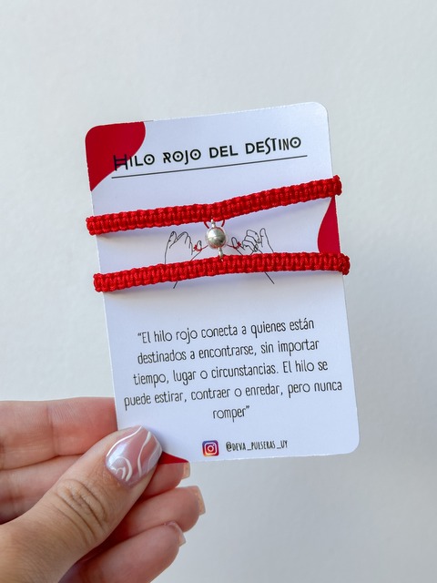 Pulseras hilo rojo con imán