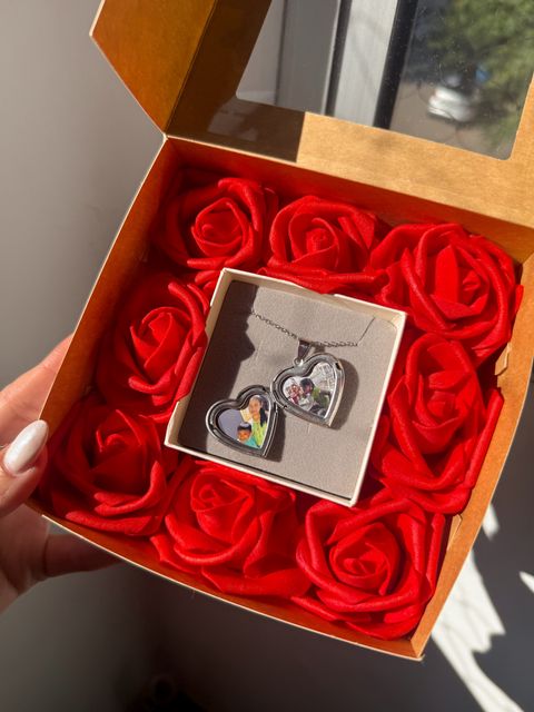 Relicario con Box Rosas