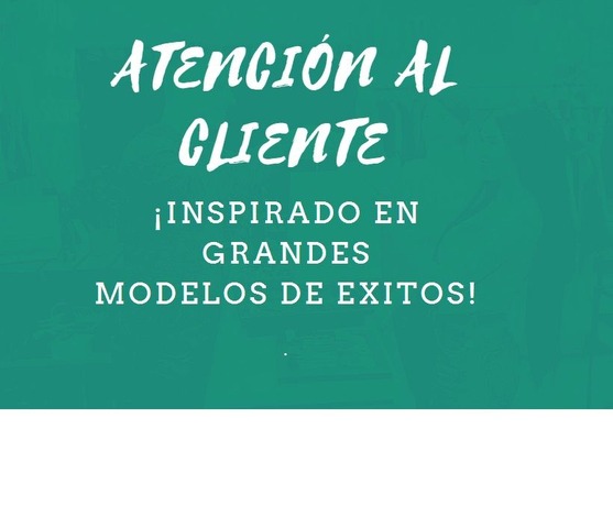 Curso, Atencion al cliente, inspirado en grandes modelos de exito.