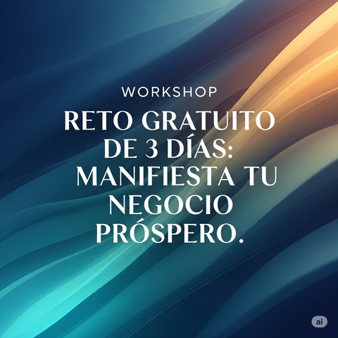 Workshop Reto Gratuito de 3 Días: Manifesta Tu Negocio Próspero.