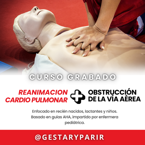 Taller de reanimación cardiopulmonar básica (RCP) y obstrucción de la vía aérea en lactantes (OVACE).