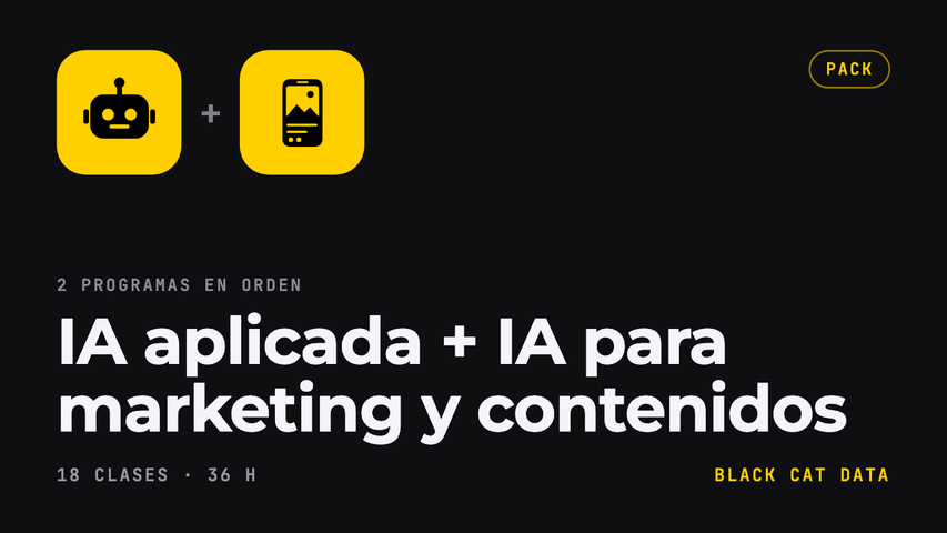 IA aplicada + IA para marketing y contenidos