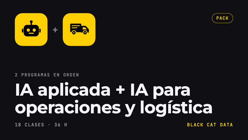 IA aplicada + IA para operaciones y logística