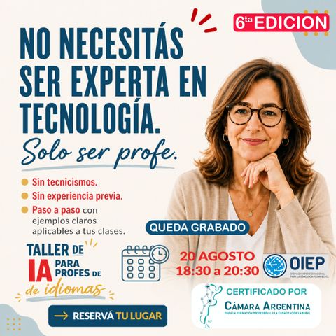 TALLER IA - 6th EDICION - CON CERTIFICACION