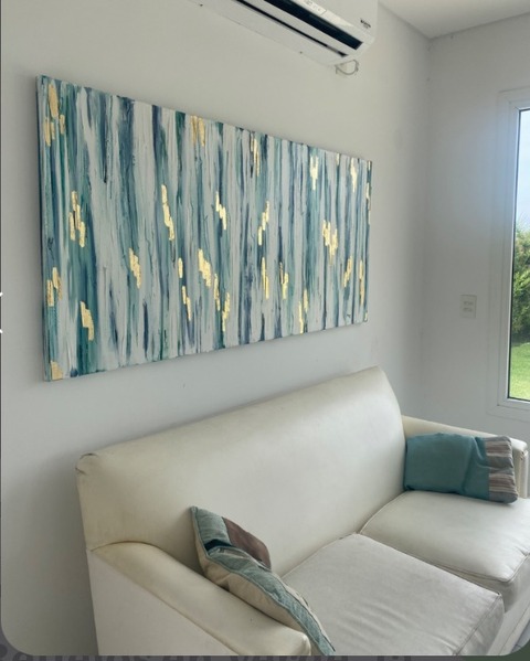 Cuadro Reflejos en Verde 1,70 x 0,80 