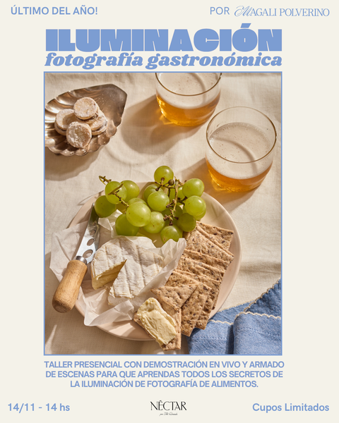 Taller de Iluminación de Fotografía Gastronómica