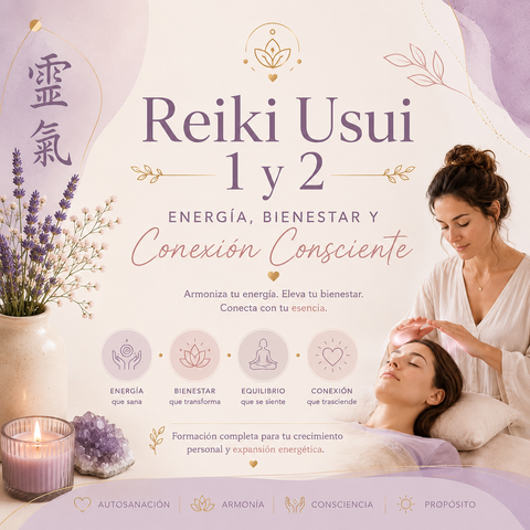 ✨Reiki Usui Niveles 1 y 2✨