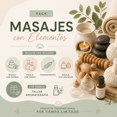 ✨COMBO MASAJES CON ELEMENTOS✨