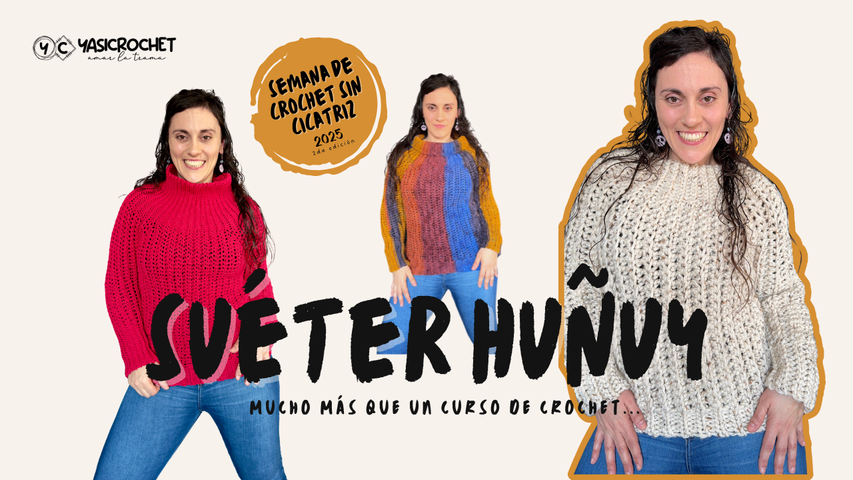 Guía de tejido + videotutorial: Suéter Huñuy