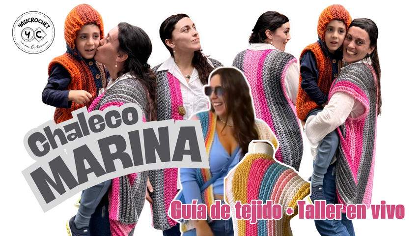 Guía de tejido + videotutorial: CHALECO MARINA