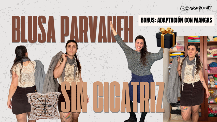 Guía de tejido + videotutorial: Blusa Parvaneh