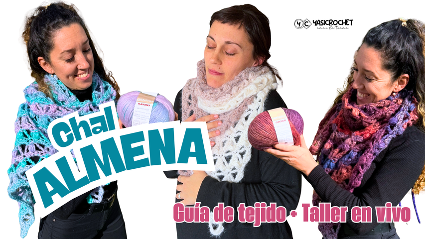 Guía de tejido + videotutorial: CHAL ALMENA