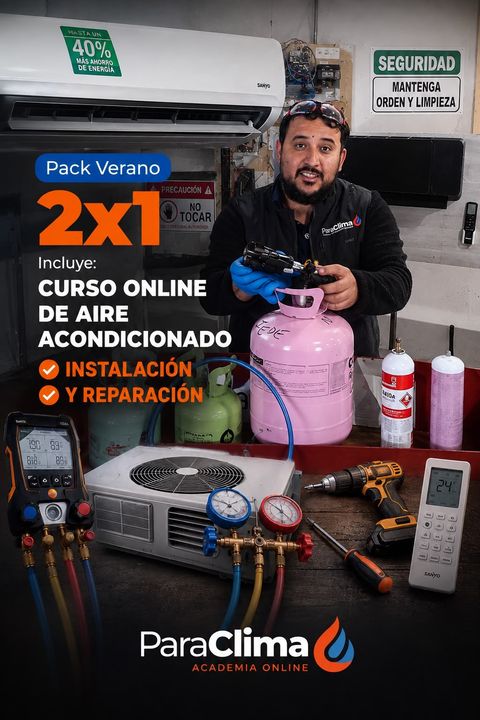 Pack VERANO  aire acondicionado, instalación y reparación.