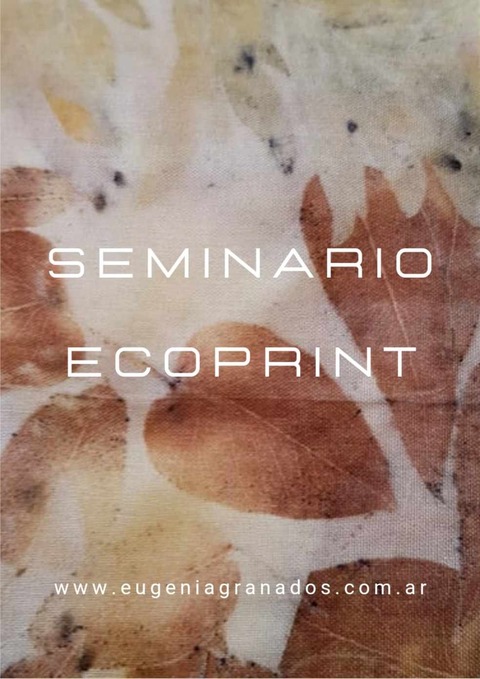Seminario de ESTAMPACIÓN BOTÁNICA o ECOPRINT + Manual digital