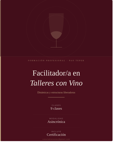 FACILITADORES TALLERES SENSORIALES CON VINO