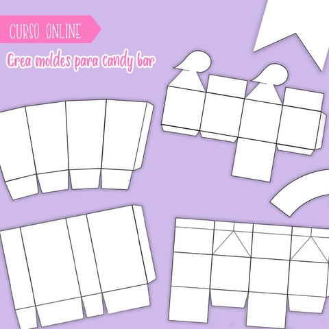 Crea tus moldes de candy bar