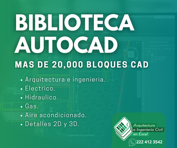 Biblioteca Autocad (20,000 Bloques)