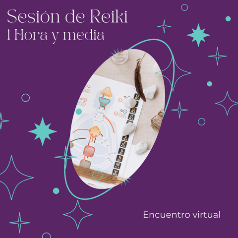 Sesión de Reiki online a distancia | 1 hora de duración + PDF