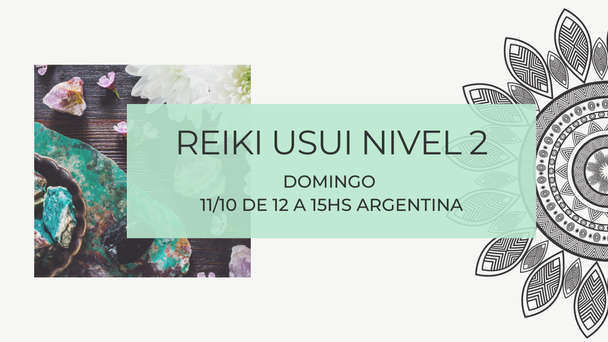 Reiki Usui Nivel 2 - Taller en Vivo por Zoom