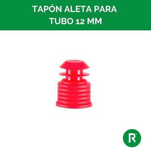 TAPON CON ALETA PARA TUBO DE 12mm