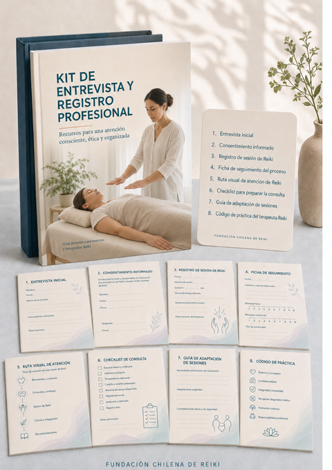Kit de Entrevista y Registro Profesional para Terapeutas Reiki