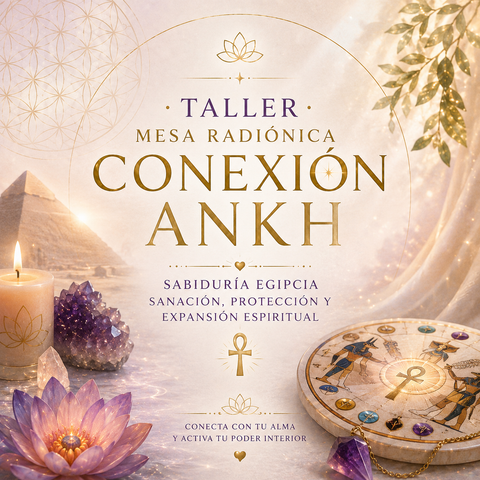 𓂀 Taller de Mesa Radiónica Conexión Ankh