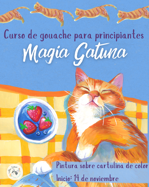 Próximo Curso de Gouache: Magia Gatuna 