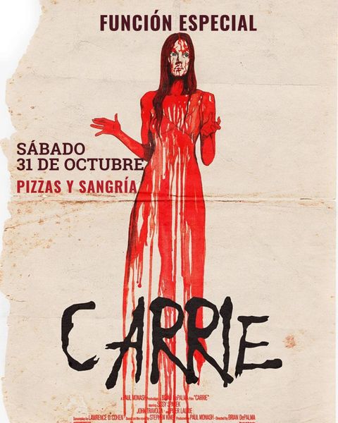 Peli y Picada Especial de Halloween - 31 de octubre Carrie