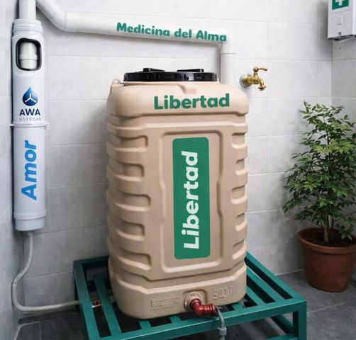 Dispositivo AWA Estelar + tanque 500 litros + Riego por goteo
