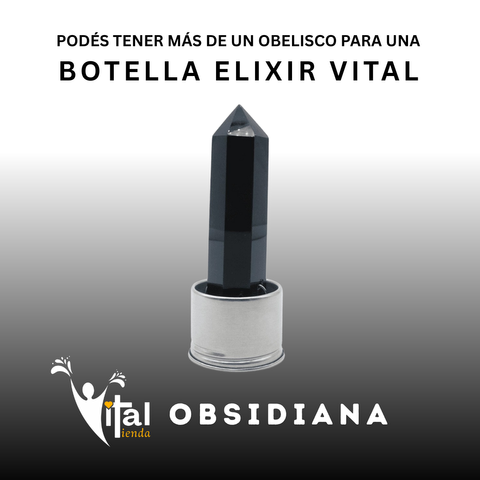 REPUESTO PARA BOTELLA OBELISCO 10CM OBSIDIANA