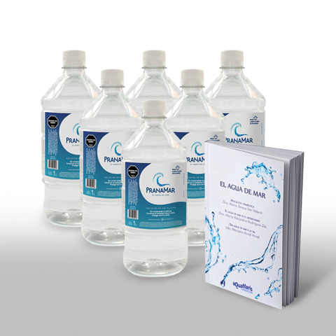 Pack por 6 botellas de 1 litro + Libro