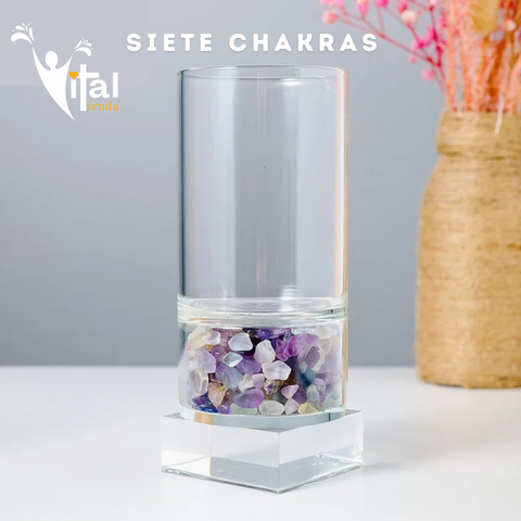 VASOS DOBLE FONDO ELIXIR VITAL 7 CHAKRAS