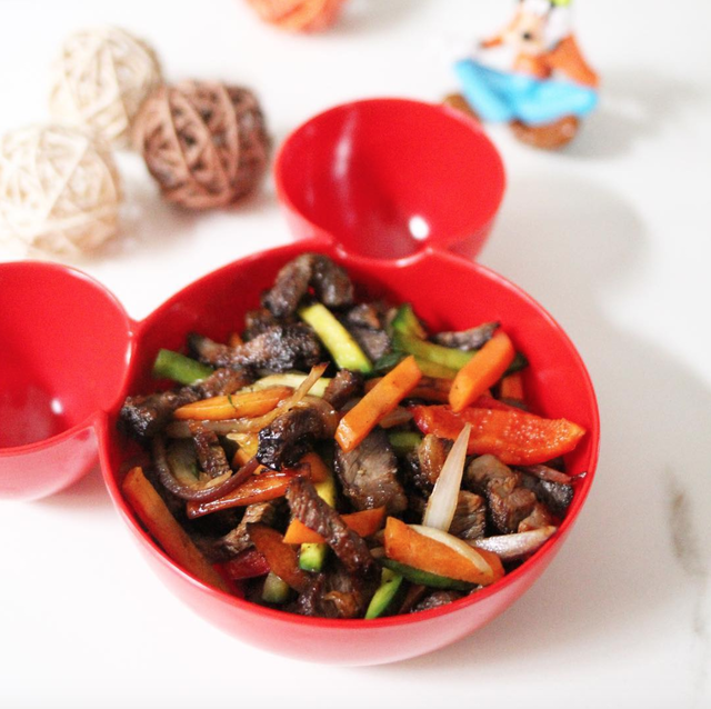Wok de carne y verduritas