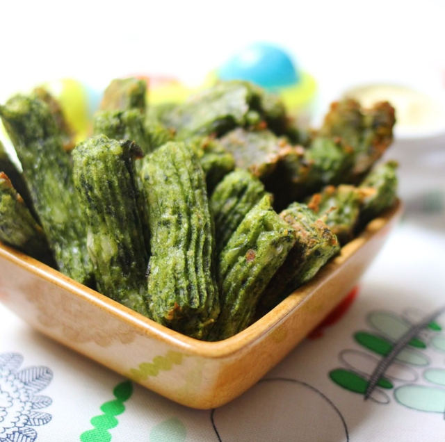 Churros de papas y espinaca