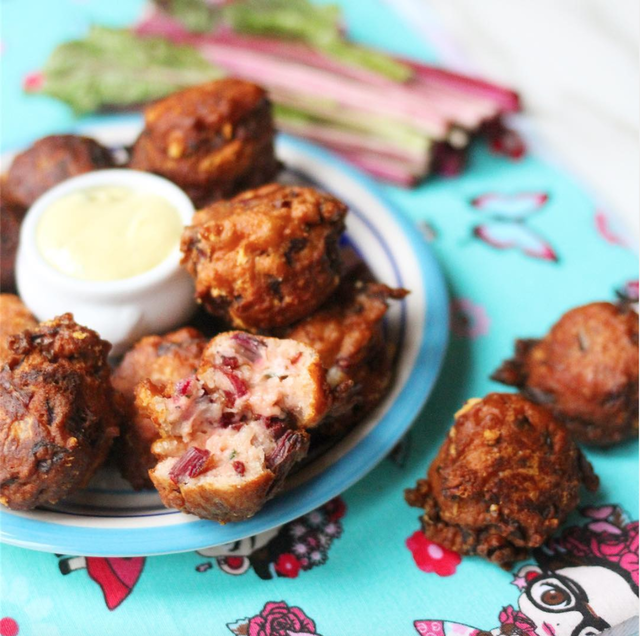 Croquetas de tallos de remolacha