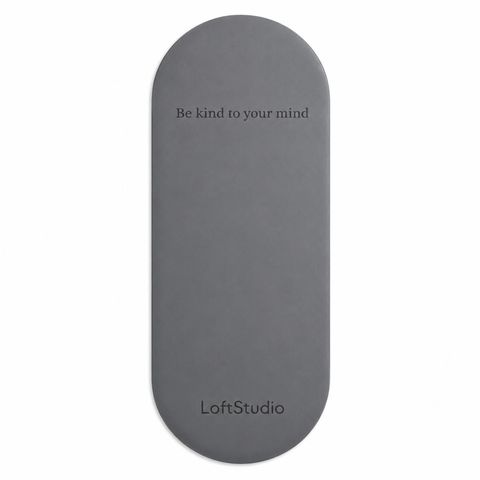 Yoga Mat Ovalado Gris