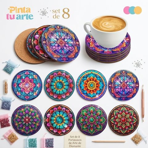 Portavasos de Diamantes: Mandalas