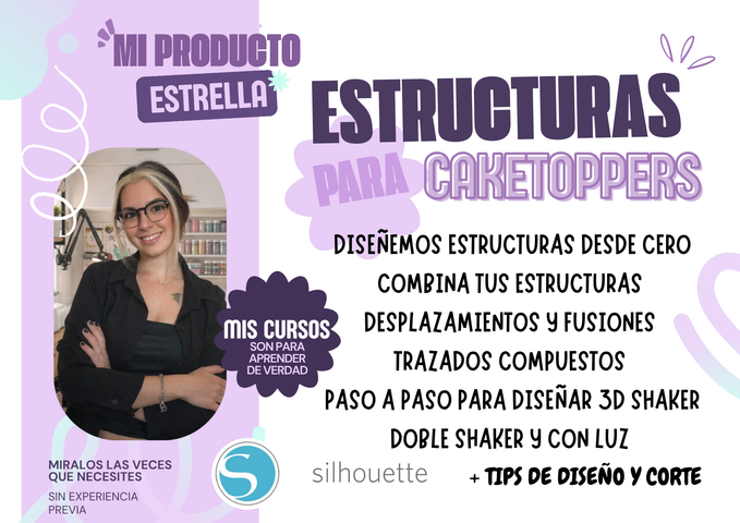 Estructuras para cake toppers