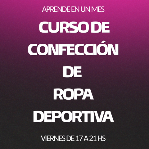 Curso de confección de ropa deportiva