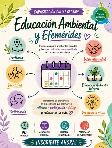 Taller Online: Educación Ambiental y Efemérides 