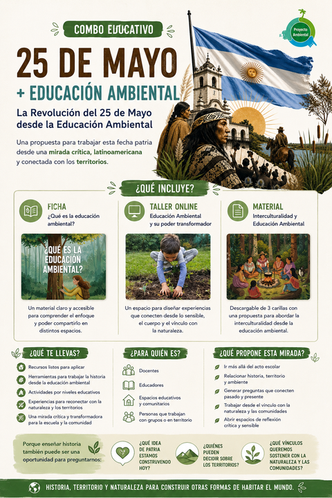 Combo: Educación Ambiental y 25 de Mayo