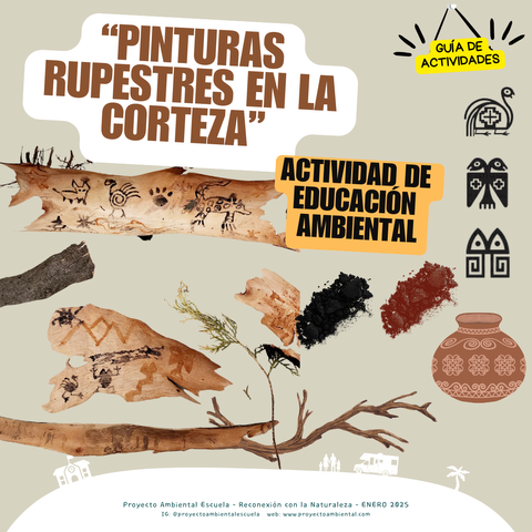 Ficha actividad de educación ambiental: Corteza de árboles y pinturas rupestres