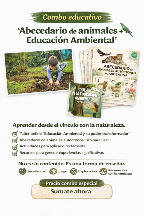 Combo: Abecedario nativo y educación ambiental