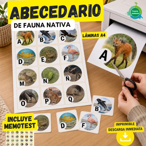 Abecedario de fauna nativa de Argentina 