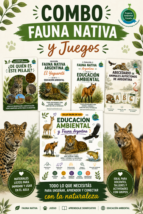 Combo Fauna Nativa con Juego